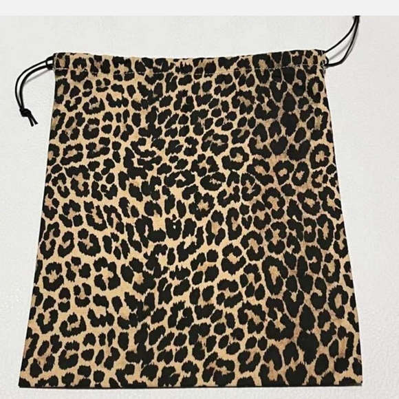 Dior Leopard Pattern Drawstring Bag - Picture 4 of 5